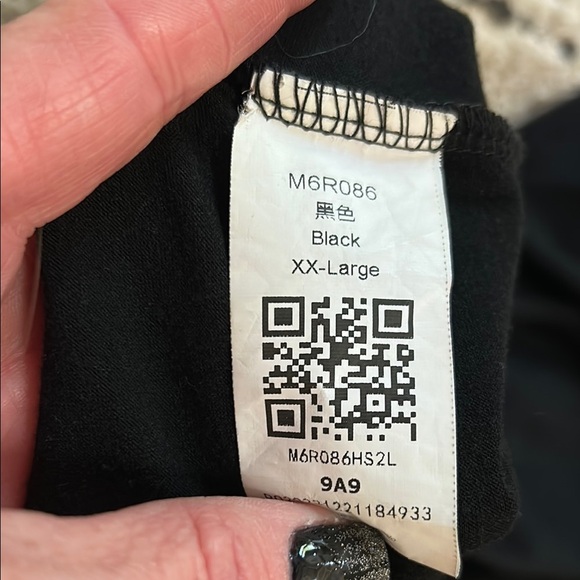 Chic Black and White Leaf Print Split, Wide Leg Pants and Top - Picture 5 of 7